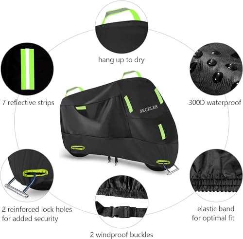 Motorcycle Cover Waterproof Outdoor for 108" Touring Cruiser