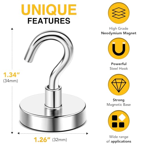 Magnetic Hooks (10 Count)