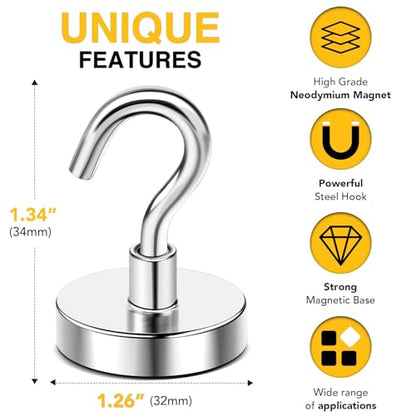 Magnetic Hooks (10 Count)