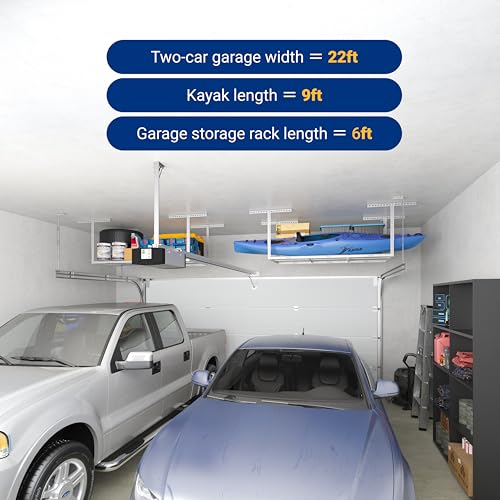 3x6 Overhead Garage Ceiling Storage Rack (2 Count)