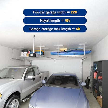 3x6 Overhead Garage Ceiling Storage Rack (2 Count)