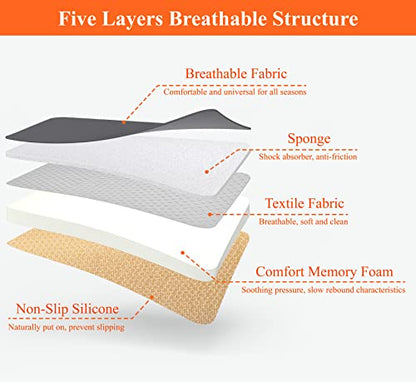 Memory Foam Car Seat Cushion for Driver and Office Chair Comfort