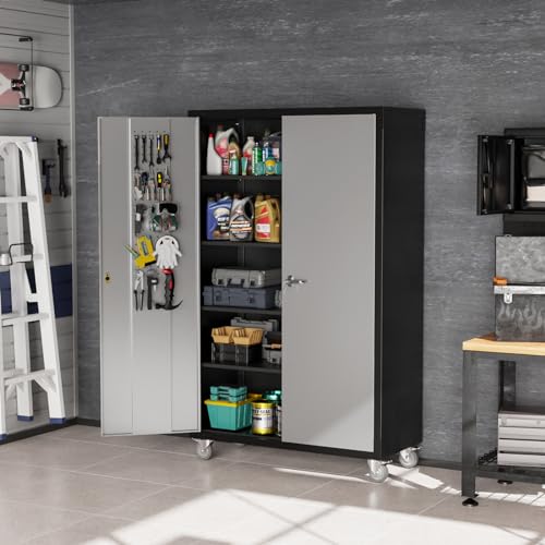 Upgraded Wide & Deep Garage Storage Cabinet