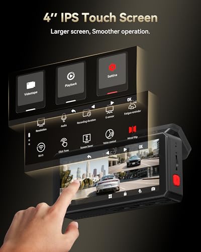 F77 4K+4K Dual Dash Cam for Cars