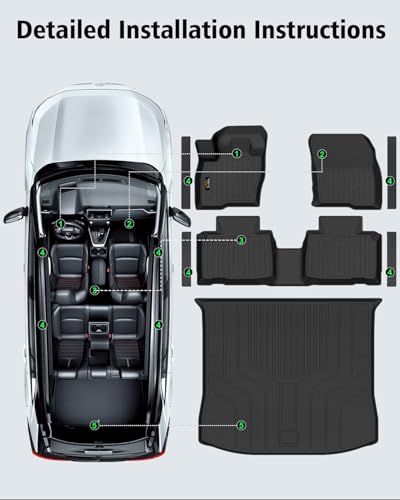 Floor Mats & Cargo Liner Custom Fit for Ford Edge 2015