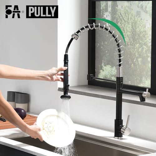 Pull Down Kitchen Faucet with Sprayer Commercial
