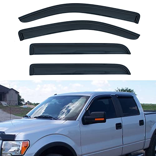 4pcs Window Visors Rain Guards for 2009 (4 Count)