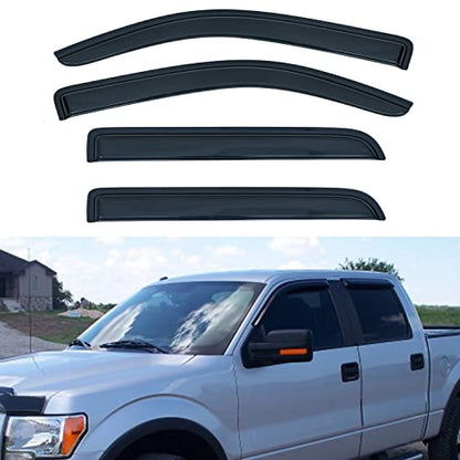 4pcs Window Visors Rain Guards for 2009 (4 Count)