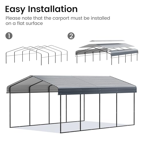 12'x20' Heavy Duty Metal Carport
