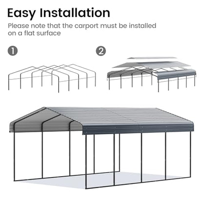 12'x20' Heavy Duty Metal Carport