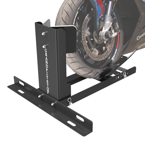 Universal Wheel Chock for Motorcycle Stand for Trailer Completely Adjustable Detachable Foldable Wheel Chock