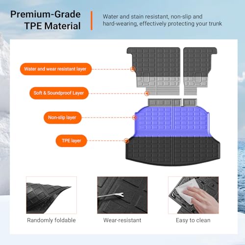Cargo Mat & Backrest Mats Compatible with 2012