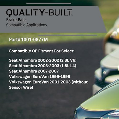 Rear Semi Metallic Brake Pads