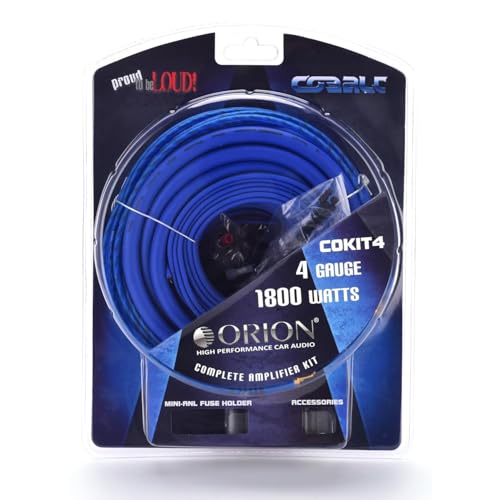 CBA2000.1D Monoblock Class D Amp & COKIT4 4GA Wiring Kit Bundle