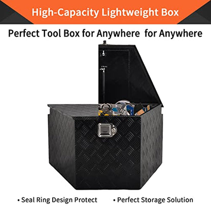 33 Inch Aluminum Trailer Tongue Tool Box 5 Bar Tread Wide Utility