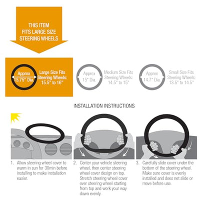Cool Mesh Steering Wheel Cover for Trucks & SUVs