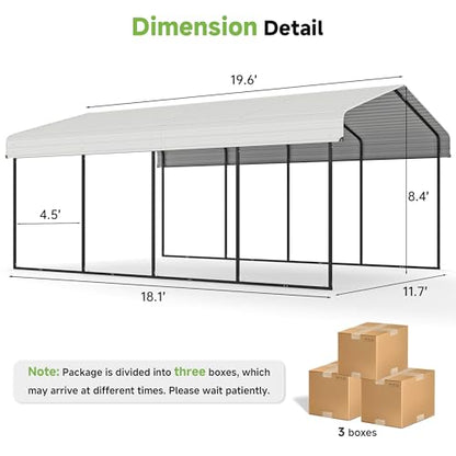 12x20ft Metal Carport