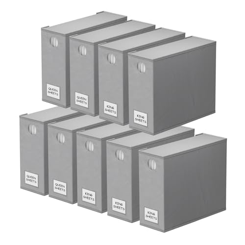 9 Pack Bed Sheet Organizers and Storage (9 Count)