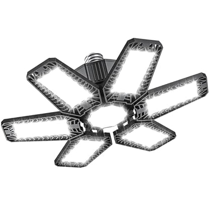 Garage Light 180W 18000 LM 6500K Deformable Garage Lights Ceiling LED with 6+1 Adjustable Panels
