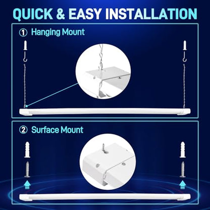 4FT Linkable LED Shop Light for Garage (4 Count)