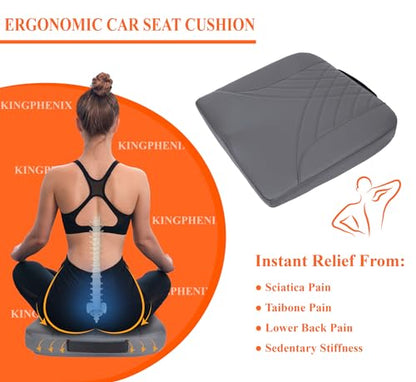 Memory Foam Car Seat Cushion for Driving Comfort and Office Use