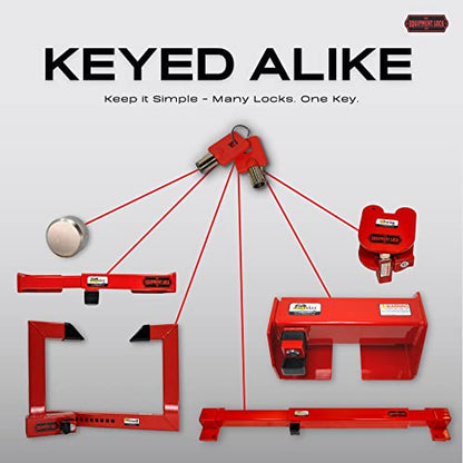 Equipment Lock Heavy Duty Wheel Lock