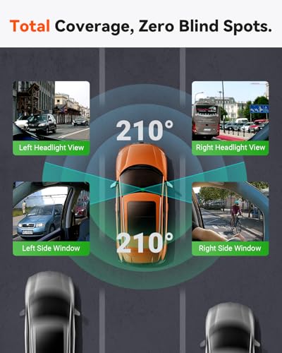 E360 Panoramic 2 Channel Fisheye Dash Cam