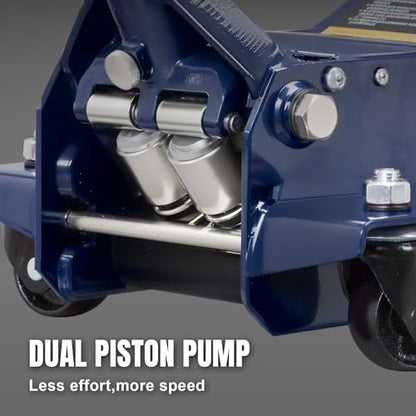 Hydraulic Floor Jack with Dual Quick Lift Pump