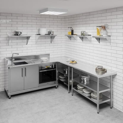 10 in. x 16 in. Stainless Steel Wall Mount Shelf