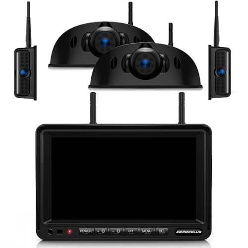 4 Cameras Wireless RV Backup System with 7 (4 Count)
