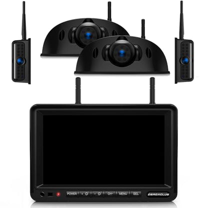 4 Cameras Wireless RV Backup System with 7 (4 Count)