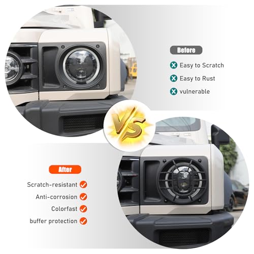 2PCS Car Headlight Cover Compatible with INEOS Grenadier 2020