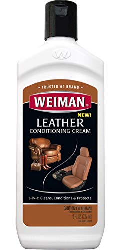 3 in 1 Deep Leather Cleaner & Conditioner Cream (8 Fl Oz)