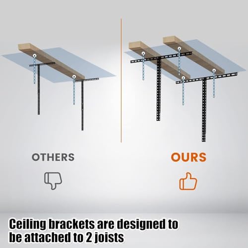 3x6 Overhead Garage Storage Rack Adjustable Ceiling Garage