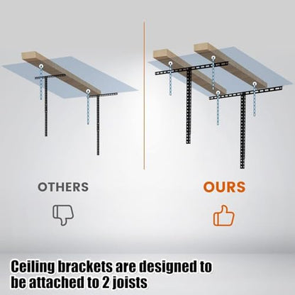 3x6 Overhead Garage Storage Rack Adjustable Ceiling Garage
