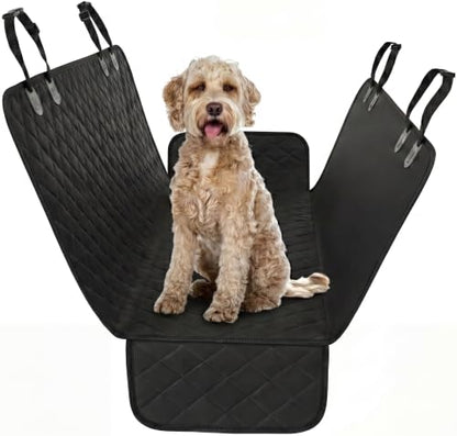 Black XL Dog Car Hammock Back Seat Cover