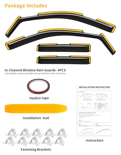 Window Rain Guards for Chevy Silverado (4 Count)