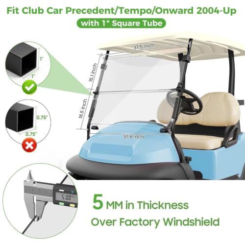 Golf Cart Windshield for Club Car Precedent