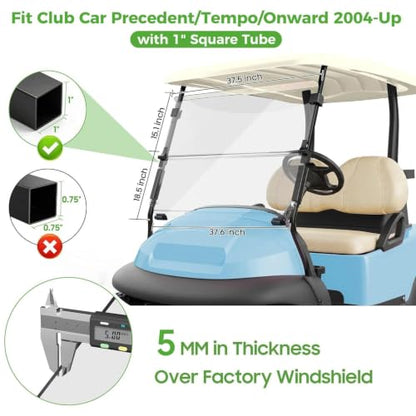 Golf Cart Windshield for Club Car Precedent