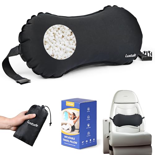 Inflatable Lumbar Pillow for Airplane Travel