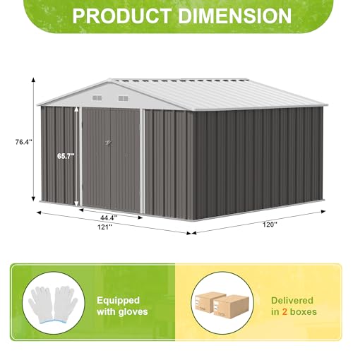 10 x 10 FT Outdoor Storage Shed
