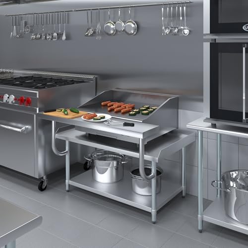 13.5 in. x 49 in. Stainless Steel Adjustable Work Surface for 30 in. x 48 in. Equipment Stand