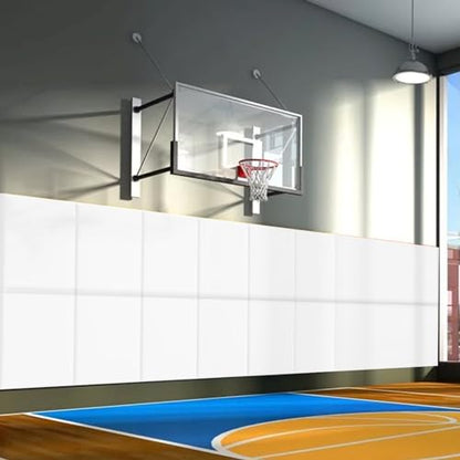 60" 72" High Gym Wall Padding 2" Thick Foam Basketball Court Wall Mount Protector for Garage Taekwondo Babyroom