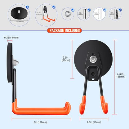 4PCS Large Strong Magnetic Hooks For Hanging Heavy Duty (4 Count)