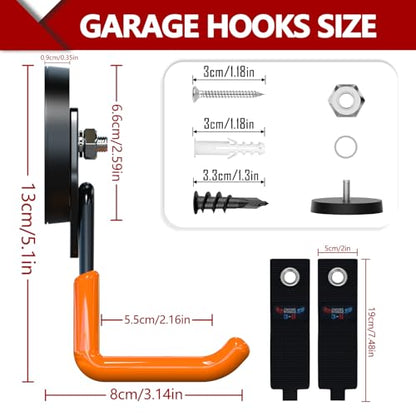 Heavy Duty Magnetic Hooks (4 Count)
