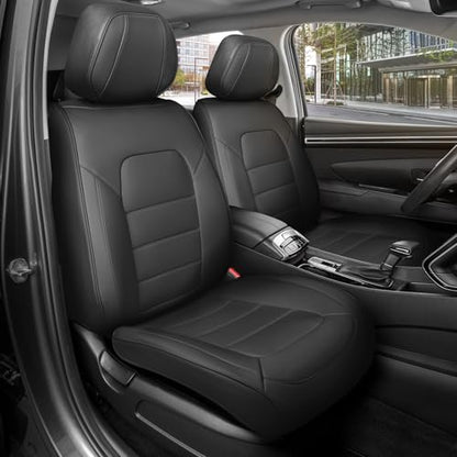 Curated Black Label Leather Seat Covers for Cars & SUVs (2 Count)