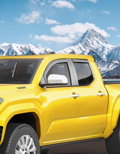 Window Visors Rain Guards for Toyota Tacoma 2024 (4 Count)