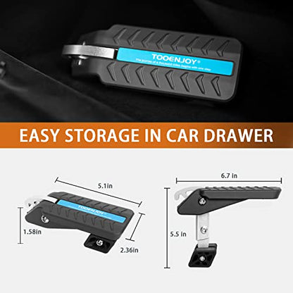 Adjustable 5 Gear Extra Protection Car Door Latch Step No Assemble Foldable Heavy Duty Car Gadgets Stand Pedal Ladder for Easy Roof Rack Access