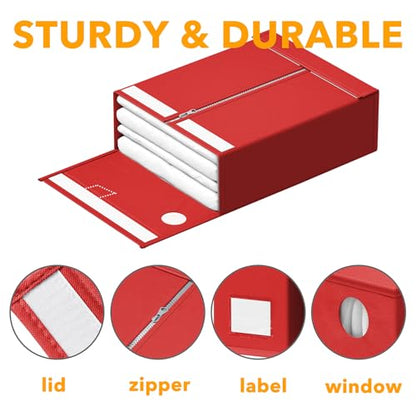 9 Pack Bed Sheet Organizers and Storage (9 Count)