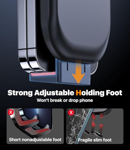 Ultra Stable Phone Holders for Your Car [Powerful & 360 Adjustable Suction Cup] Universal Car Phone Holder Mount Long Arm Flexible Car Mount for Dashboard Windshield Air Vent All Phone Case